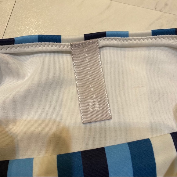 New! Chelsea28 Stripe High Waisted Bikini Bottoms - Picture 8 of 11